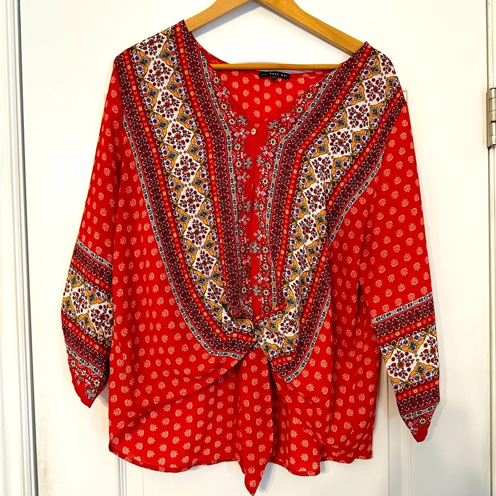 NWOT West Kei Stitch Fix SZ XL. Gorgeous detailing and brilliant color